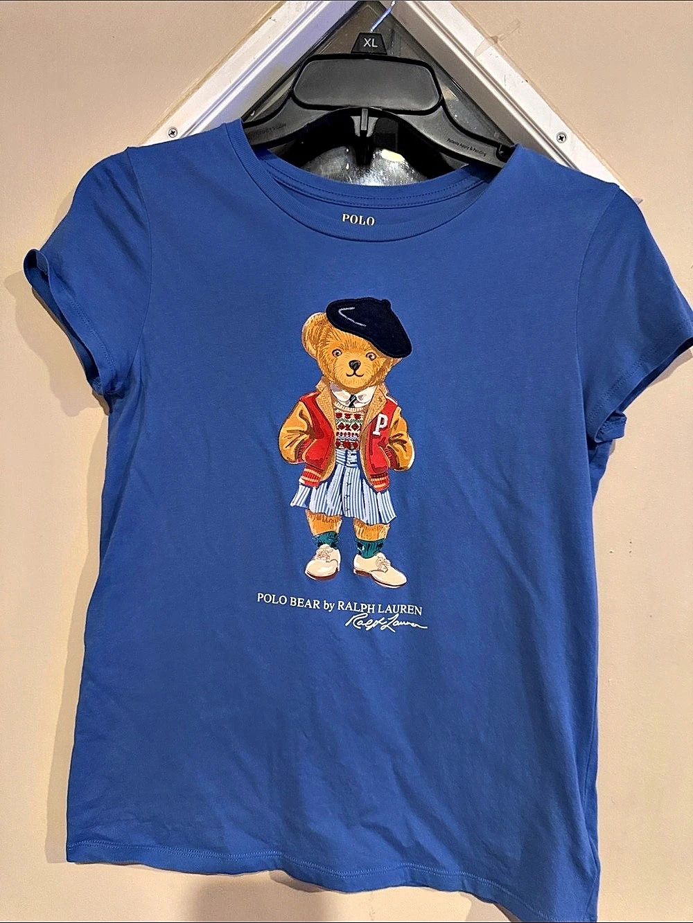 Polo Ralph Lauren Polo Bear Cotton Jersey Tee Blue Girls Large